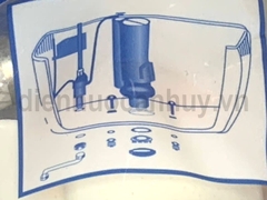 Bộ cấp xả nước bồn cầu loại 2 nút nhấn Phú Hải