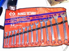 Bộ cờ lê vòng miệng 14 chi tiết 10-32 Kingtony