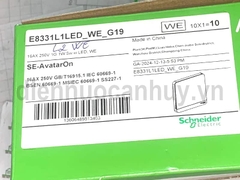 Bộ công tắc đơn 1 chiều AvatarOn E8331L1LED_WE_G19 Schneider