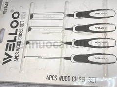 Bộ đục gỗ cao cấp Welloo 4 món lưỡi thẳng 6 12 19 25mm (70k/cái)