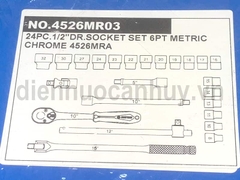 Bộ khẩu lục giác 12 inch Kingtony 4526MR03 loại 24 chi tiết