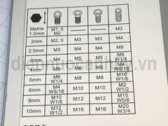 Bộ lục giác dài 9 thanh Berrylion