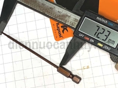 Kapusi K7185 bộ đầu bắn lục giác đen dài 8 chi tiết 8 6 5 4 3 2.5 2 1.5 mm lắp súng bắn vít (gài)