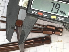 Kapusi K7185 bộ đầu bắn lục giác đen dài 8 chi tiết 8 6 5 4 3 2.5 2 1.5 mm lắp súng bắn vít (gài)