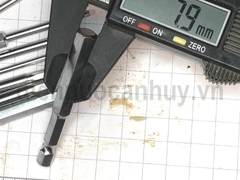 Bộ lục giác lắp súng bắn vít (gài) Kapusi trắng ngắn 8 chi tiết 8 6 5 4 3 2.5 2 1.5 mm