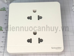 Bộ ổ cắm đôi 3 chấu 16A vuông trắng Schneider AvatarOn E83426UES2_WE_G19