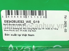 Bộ ổ cắm đôi 3 chấu 16A vuông trắng Schneider AvatarOn E83426UES2_WE_G19