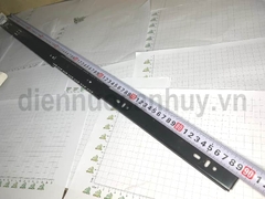 Bộ ray trượt bi NewEra 450mm (Giảm chấn) - Thép dày chịu tải lớn (Tiêu chuẩn Đức)