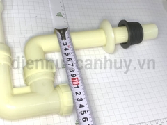 Bộ xi phông chậu rửa mặt August lật nhựa