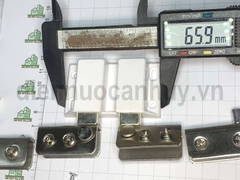 Bộ bản lề kẹp kính cánh tủ chốt nhấn mở