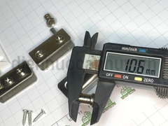Bộ bản lề kẹp kính cánh tủ chốt nhấn mở