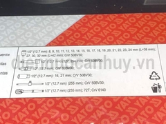 Bộ khẩu lục giác 1/2 Yato 27 chi tiết YT - 3875