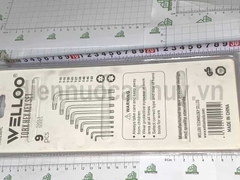 Bộ lục giác hoa thị Welloo 9 thanh T10 đến T50 có lỗ
