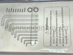 Bộ lục giác Welloo 9 thanh 1.5mm đến 10mm