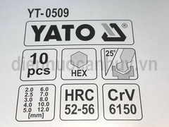 Bộ lục giác Yato 10 chi tiết YT - 0509