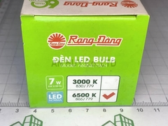 Đèn led tròn rạng đông A60N3/7W.H 7W as trắng