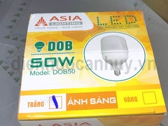 Bóng đèn trụ Asia 50w as trắng DOB50