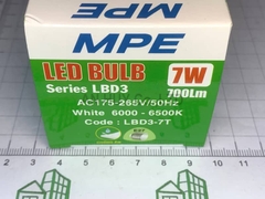 Bóng đèn led bulb tròn MPE 7W trắng