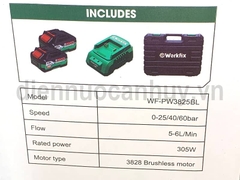 Bộ súng rửa xe vệ sinh điều hòa chạy pin WF-PW3825BL 305W