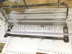 Bộ vắt khăn kết hợp móc treo quần áo inox 304