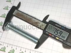 Bulong M12x70 sắt mạ