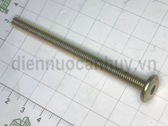 Bulong vàng bắt giường tủ M6x80 đầu rẹt lục giác