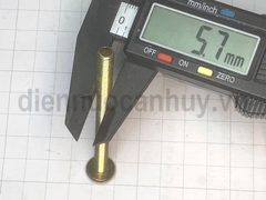 Bulong vàng bắt giường tủ M6x80 đầu rẹt lục giác