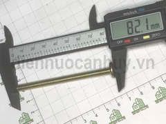 Bulong vàng bắt giường tủ M6x80 đầu rẹt lục giác
