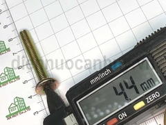 Bulong lục giác chìm đầu dẹt vàng bắt giường gỗ M6x40