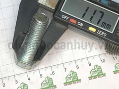 Bulong M12x40 sắt mạ trắng