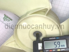 Cánh quạt cục nóng điều hòa ngược chiều 400x119 lỗ 6mm