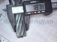 Dây cáp thép sắt mạ không bọc 17 (Cáp thép mạ 6x12+7FC 17.0 mm)