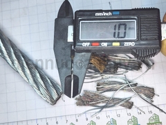 Dây cáp thép sắt mạ không bọc 17 (Cáp thép mạ 6x12+7FC 17.0 mm)