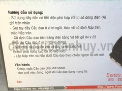 Cầu dao đế sứ đảo chiều Vinakip 3P 60A
