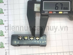 Cầu đấu điện 15A 4 cực TB-1504 đen