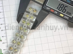 Cầu đấu điện 20A 12p mắt nhựa trắng