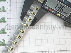 Cầu đấu điện 20A 12p mắt nhựa trắng
