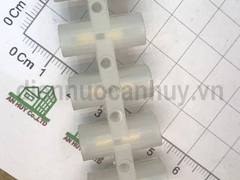 Cầu đấu điện 30A 12P mắt nhựa trắng