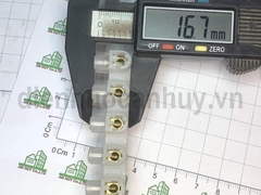 Cầu đấu điện 30A 12P mắt nhựa trắng