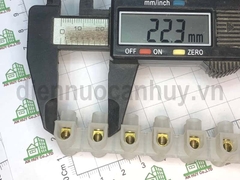 Cầu đấu điện 30A 12P mắt nhựa trắng