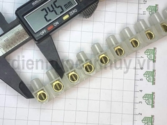 Cầu đấu điện 60A 12 mắt nhựa trắng