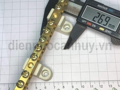 Cầu tiếp địa mát trung tính chân sứ 11 mắt