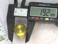 Chặn cát âm sàn cửa đi 2 cánh đồng thau phi 10