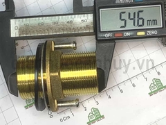 Chân ren đồng vòi rửa bát nóng lạnh 1 lỗ