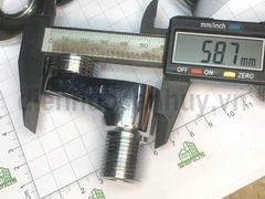 Chân sen tắm chữ Z đồng mạ crome