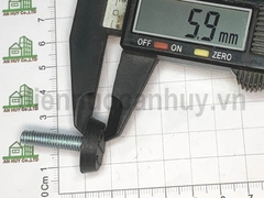 Chân tăng chỉnh đế nhựa bulong M6x25 mm