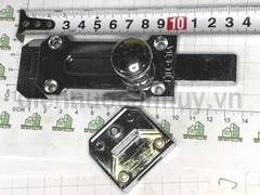 Chốt cửa gỗ núm tròn Việt tiệp 10400 đế 40x100 mm