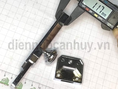 Chốt cửa gỗ núm tròn Việt tiệp 10400 đế 40x100 mm