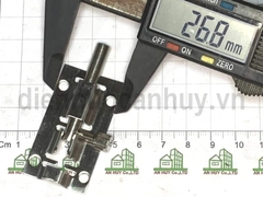 Chốt cửa inox rẻ 1 inch đế dài 25x50 mm