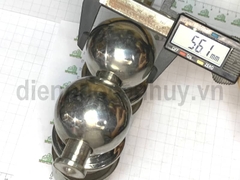 Chốt ngang quả đấm tròn inox lắp cho cổng inox